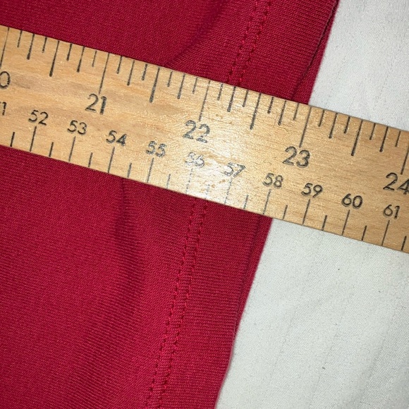 Cambridge Dry Goods Red Long Sleeve turtleneck Pima cotton - Picture 11 of 15